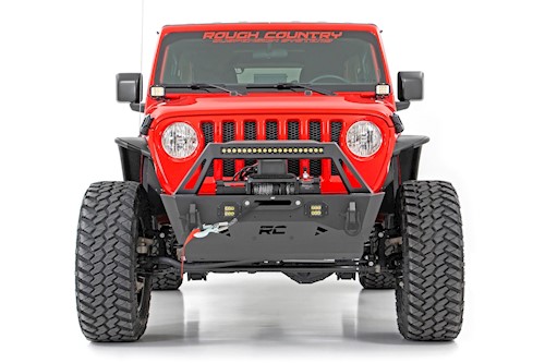 Rough Country for Jeep Stubby Front Trail Bumper JK, JL, Gladiator JT 10597A LARGE