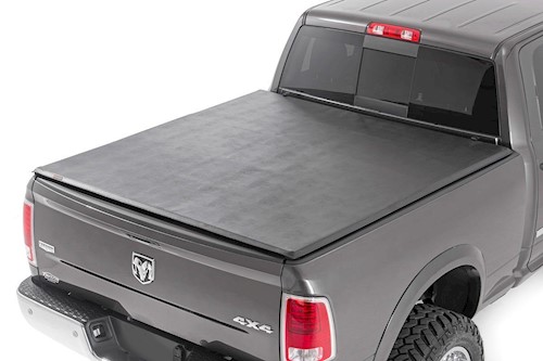 Rough Country Bed Cover Tri Fold Soft 6'4" Bed for Dodge 1500 02-08/2500 03-08 LARGE