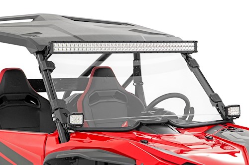 Rough Country For Honda Scratch Resistant Full Windshield 2019- For Honda Talon LARGE