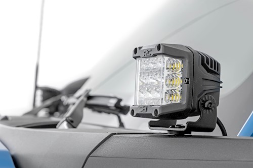 Rough Country LED Light Ditch Mount 2" Black Pair Spot For Ford Bronco 2021 LARGE