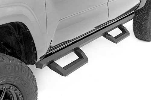 Rough Country SR2 Adjustable for Toyota Tacoma Steps Double Cab 2WD/4WD 05-22 LARGE