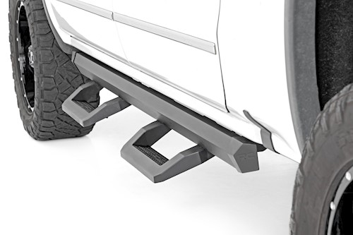 Rough Country SR2 Adjustable Steps Crew Cab Chevy/GMC 1500/2500HD/3500HD 07-18 LARGE