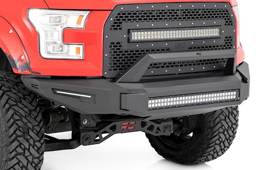 Rough Country Front High Clearance LED Bumper for Ford F-150 (2015-2017) 10950A LARGE