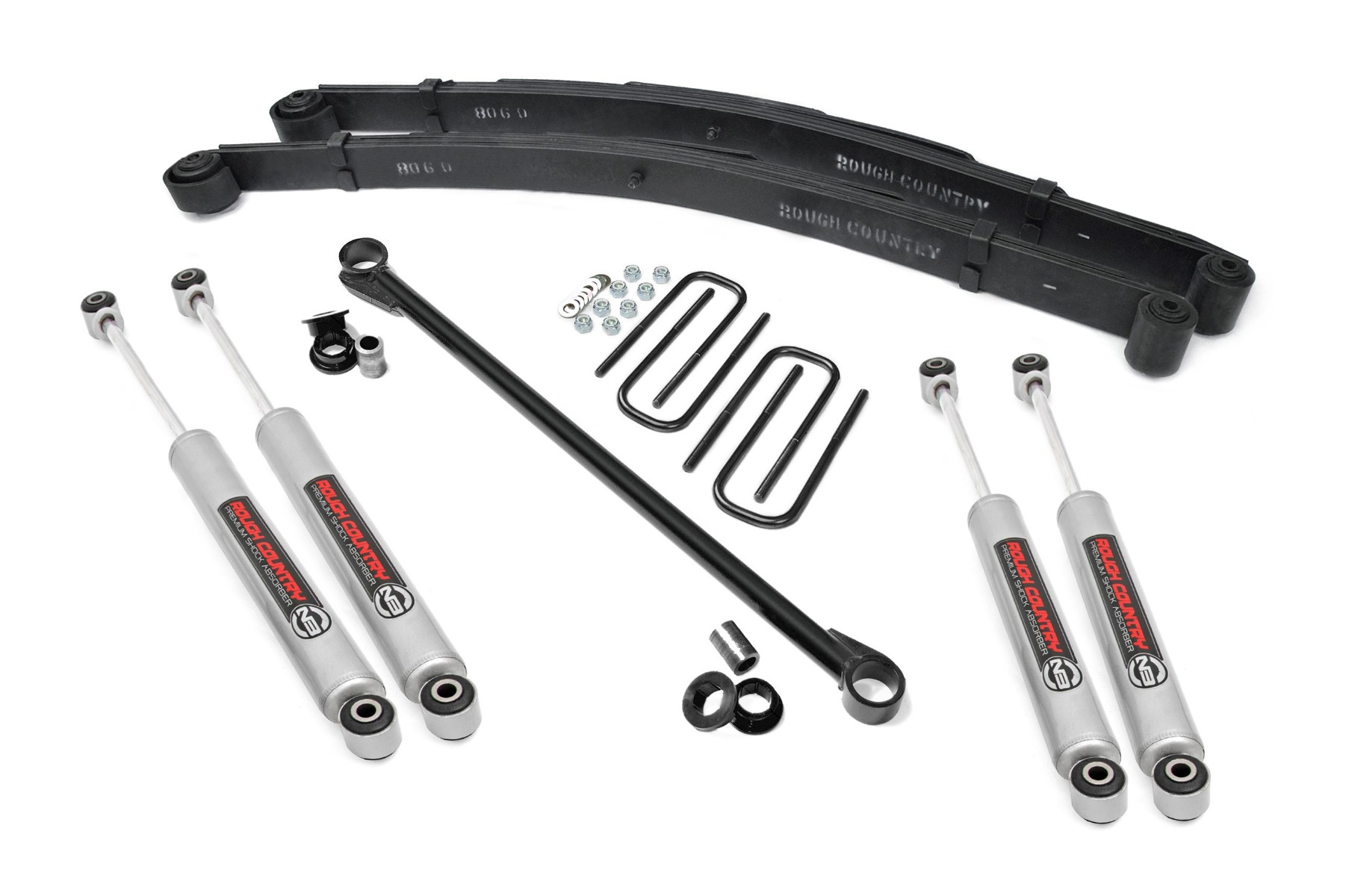 Fat Bob's Garage, Rough Country Part #489.2, Ford F250/F350 Super Duty 2.5" Leveling Lift Kit 4WD 2000-2004 MAIN