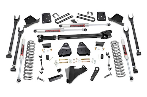 Rough Country 6 In Lift 4-Link No OVLD D/S M1 for Ford Super Duty 17-23 LARGE