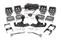 Rough Country Chevrolet LED Fog Light Kit|BLK Ser w/Amber DRL 11-14 Silverado HD MAIN