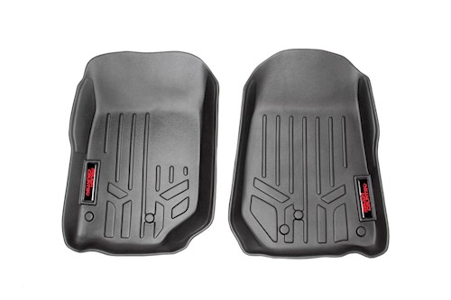Rough Country Heavy Duty Floor Mats [Front] fits 07-13 Jeep JK Wrangler M-6141 LARGE
