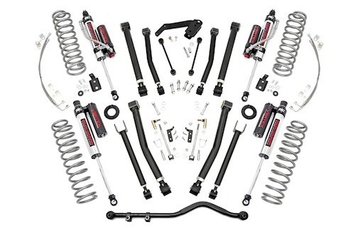 Rough Country Suspension Lift Kit For Jeep Wrangler JK 4" X-series | Vertex 7-18 LARGE