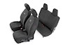 Rough Country Neoprene Seat Cover Set | Black [13-18 for Wrangler JK | 2 Door] THUMBNAIL