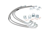 Rough Country F R Stainless Steel Brake Lines|4-6" Lifts 07-18 for Wrangler JK MAIN