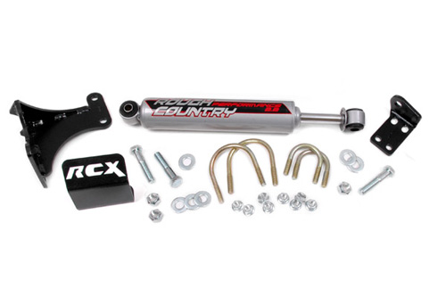 Fat Bob's Garage, Rough Country Part #87319, Jeep Wrangler JK Performance Steering Stabilizer 2007-2013 LARGE