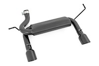 Rough Country Dual Outlet Performance Exhaust-Black for Jeep 07-18 Wrangler JK MAIN