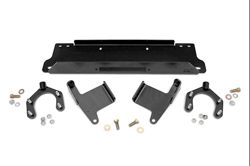 Rough Country for Jeep Winch Mounting Plate for Factory Bumper 07-18 JK Wrangler LARGE