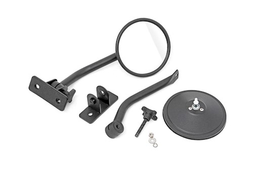 Rough Country For Jeep Classic Round Folding Mirror 07-18 Wrangler JK 10519 LARGE