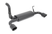 Rough Country Dual Outlet Performance Exhaust-Black for Jeep Wrangler JL 18-23 MAIN