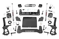 Rough Country 6 Inch Lift Kit Mono Leaf Rear Diesel GMC Sierra 1500 19-23 26631D MAIN