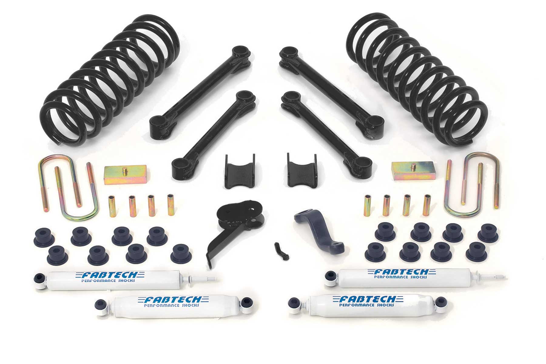 Fat Bob's Garage, Fabtech Part #FABKIT327, Dodge Ram 2500 3500 4WD 2003-2008 (Diesel) 4.5" Performance System MAIN