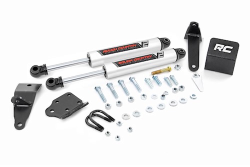 Rough Country V2 Dual Steering Stabilizer for Dodge Ram 2500 3500 2003-2012 4wd LARGE