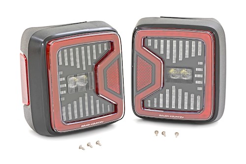 Rough Country for Jeep LED Tail Lights for Jeep Wrangler JL (2018-2021) H5900 LARGE