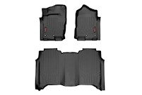 Rough Country Floor Mats FR & RR Bench Seat for Nissan Titan 17-21/ XD 16-21 MAIN