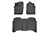 Rough Country Floor Mats FR & RR Bench Seat for Nissan Titan 17-21/ XD 16-21 THUMBNAIL