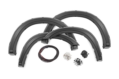 Rough Country Pocket Fender Flare for Ram 2500/3500 19-22 Black F-D10917A-PXQ LARGE