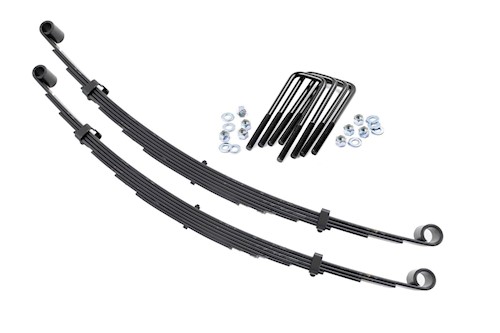 Rough Country Front Leaf Springs 4" Lift Pair For Ford F-250 4WD 1977-1979 LARGE