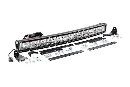 Rough Country Chevrolet 30in Curved Cree LED Grille Kit|Dual Row 14-15 Silv 1500 LARGE