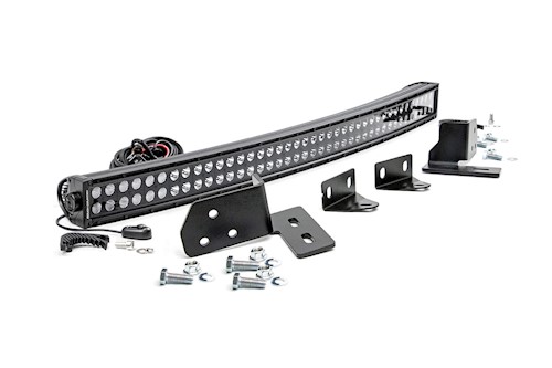 Rough Country for Ford 40" Curved LED Light Bar Kit|BLK Ser 11-16 F-250 Sup uty LARGE