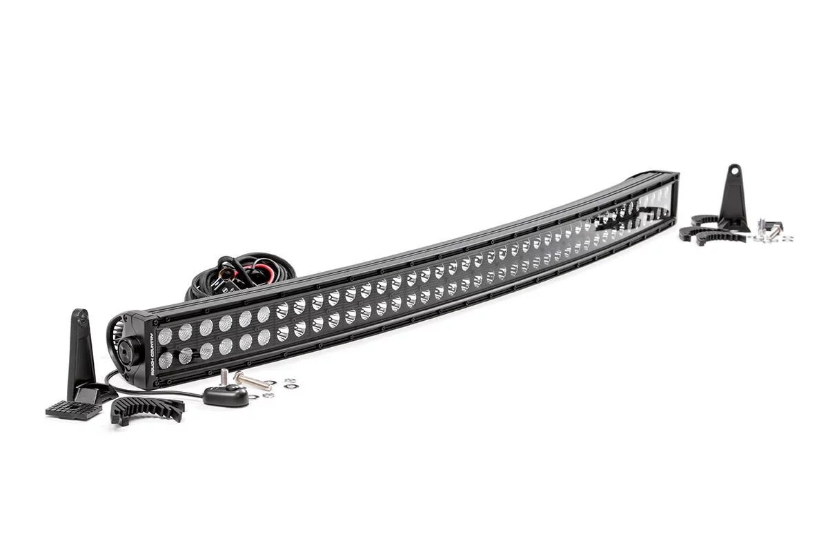Fat Bob's Garage, Rough Country part #72940, 40" Curved Cree LED Light Bar, Dual Row MAIN