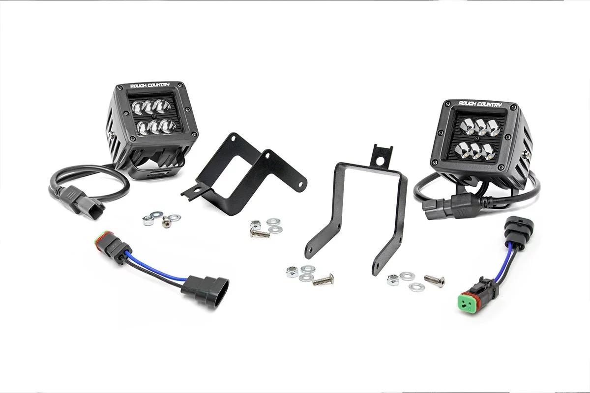 Ford F250/F350 Super Duty 2" Cree LED Fog Light Kit Black Series 2011-2016 THUMBNAIL
