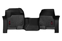 Rough Country Heavy Duty Floor Mats [Frt]-17-20 for Ford Super Duty Bench Seats MAIN