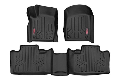 Rough Country Floor Mats | Front and Rear | Jeep Grand Cherokee 2WD/4WD (13-20) LARGE