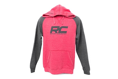 Rough Country Hoodie Heater Red/Gray 2XL LARGE