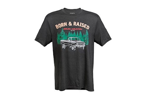 Rough Country T-Shirt Born & Raised Black SM LARGE