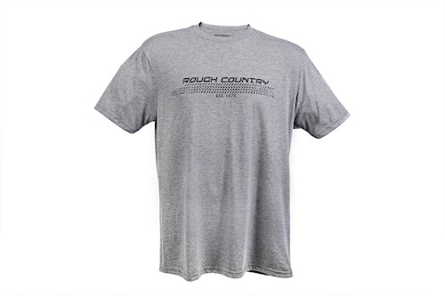 Rough Country T-Shirt Horizontal Tread Grey SM LARGE