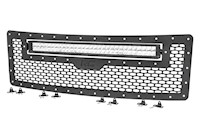 Rough Country for Ford Mesh Grille w/30" Dual Row Chrome LED w/ DRL 09-14 F-150 MAIN