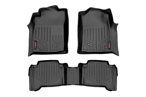 Rough Country Floor Mats Front and Rear for Toyota Tacoma 2WD/4WD 2005-2311 LARGE