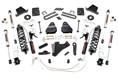 Rough Country 4.5" Lift Kit W/O Overloads C/O V2 for Ford Super Duty 08-10 LARGE