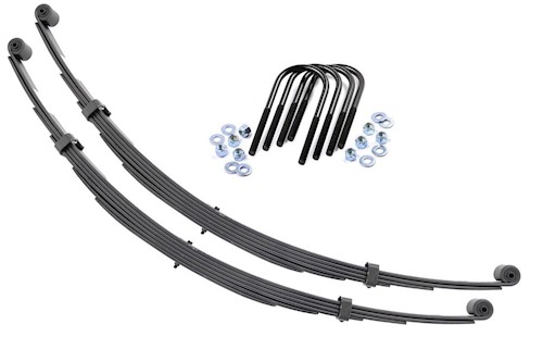 Rough Country Rear Leaf Springs 2.5" Lift Pair International Scout II 4WD 71-80 LARGE