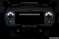 Rough Country 40" Curved Cree LED Light Bar Dual 36000 Lumens Black Series w/DRL MAIN