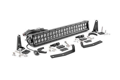 Rough Country For Nissan 20in LED Bumper Kit | Black Series 16-20 Titan XD 70645 LARGE