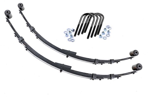 Rough Country Rear Leaf Springs 4" Lift Pair For Jeep Wrangler YJ 4WD 1987-1995 LARGE