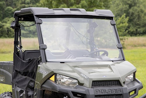 Rough Country for Polaris Scratch Resistant Full Windshield 15-21 Ranger 500 Mid LARGE