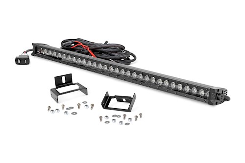 Rough Country for Ford SuperDuty 30-IN Black Series LED Grille Kit w/White Singl LARGE