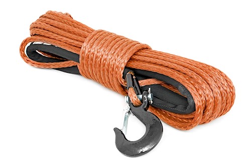 Rough Country Synthetic Rope-Orange 85 feet high quality 3/8in synthetic rope LARGE