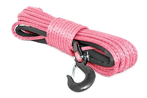 Rough Country Synthetic Rope-Pink 85 feet high quality 3/8in synthetic rope LARGE
