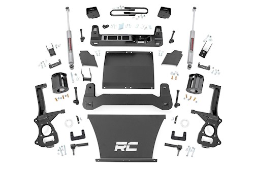 Rough Country 6 In Lift Kit Rear Composite Spring Chevy Silverado 1500 19-23 LARGE