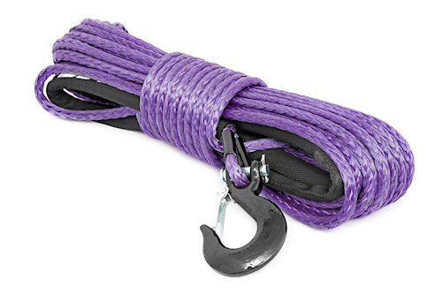 Rough Country Synthetic Rope-Purple 85 feet high quality 3/8in synthetic rope LARGE