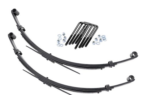 Rough Country Rear Leaf Springs 3" Lift Pair For Toyota Truck 4WD 1979-1985 LARGE